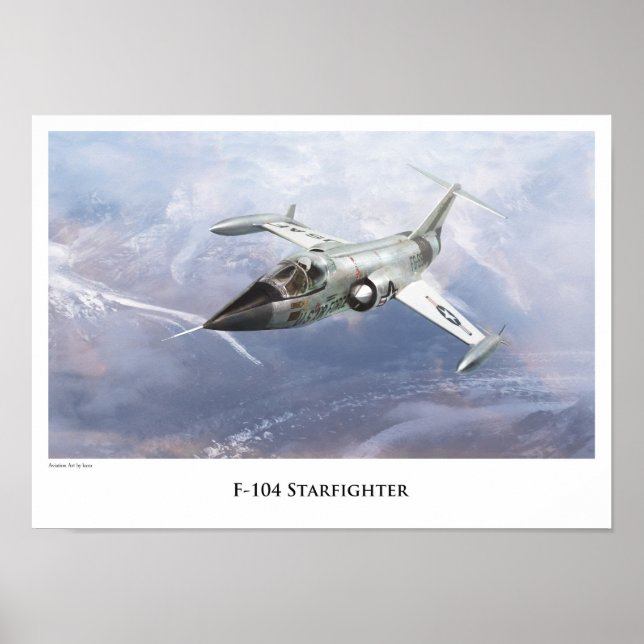 Aviation Art Poster "F-104 Starfighter" (Vorne)