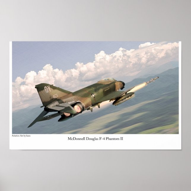 Aviation Art Poster "F-4 Phantom II" (Vorne)