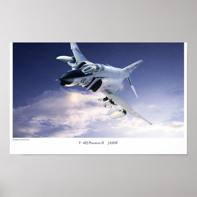 Aviation Art Poster "F-4 Phantom II JASDF" (Vorne)