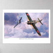 Aviation Art Poster "Kawanishi N1K2-J George"