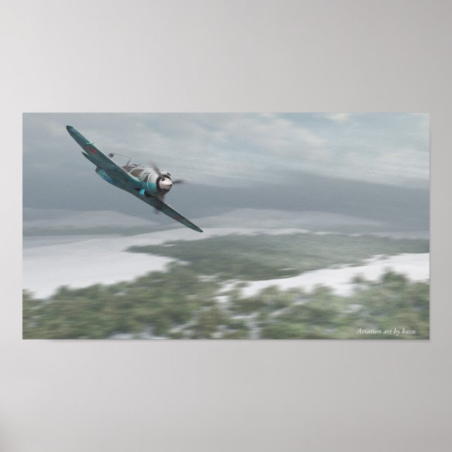 Aviation art Poster Lavochkin La-5 (Vorne)