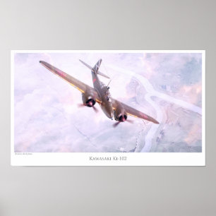 Aviation Art Poster "Nakajima Ki-102 "