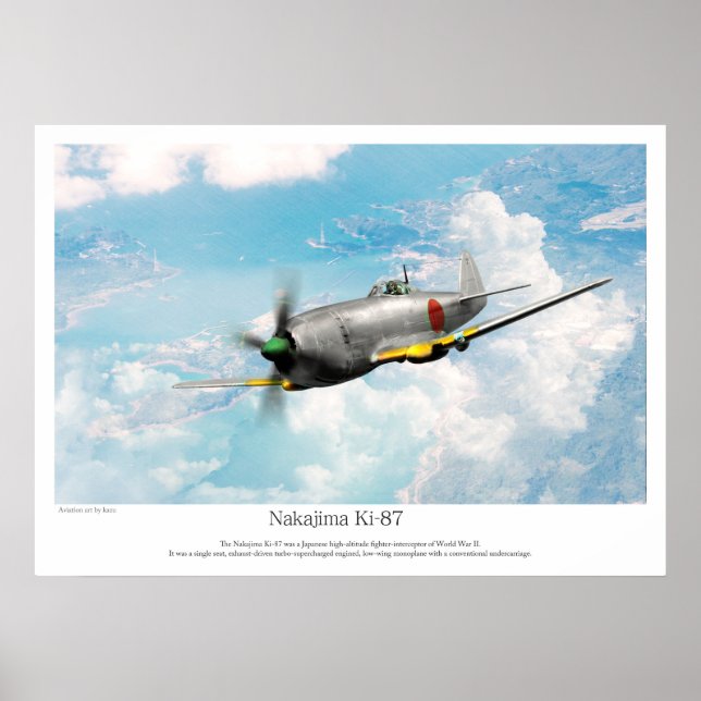 Aviation Art Poster "Tachikawa Ki-94 II" (Vorne)