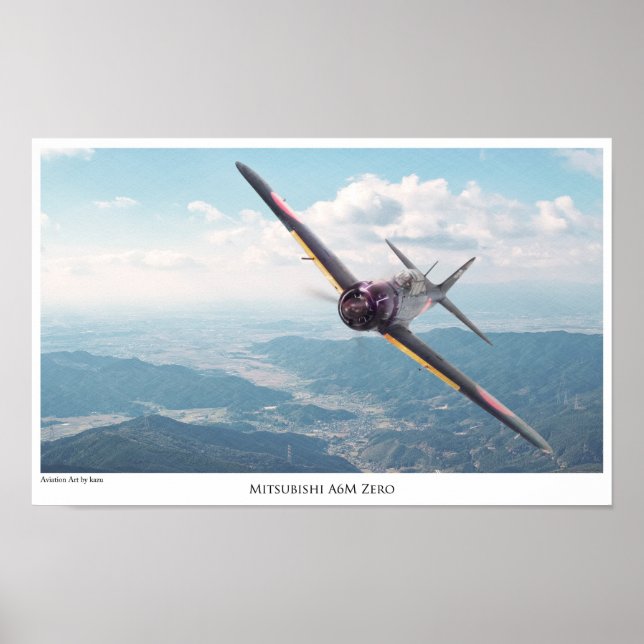 Aviation Art Poster "ZERO" (Vorne)