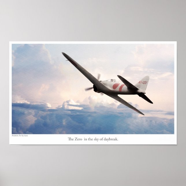 Aviation Art Poster "ZERO" (Vorne)