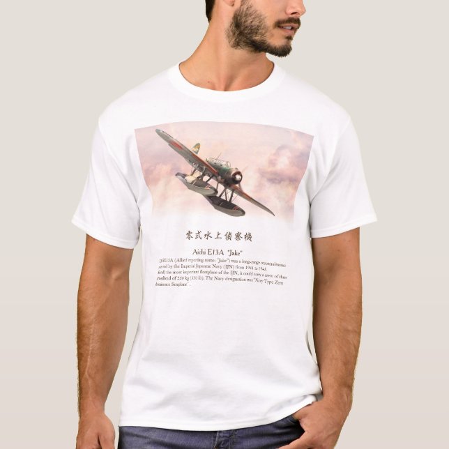 Aviation Art T-shirt “Aichi E13A Jake" (Vorderseite)