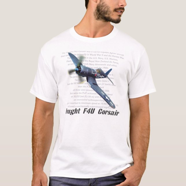 Aviation art T-shirt　"F4U Corsair" T-Shirt (Vorderseite)