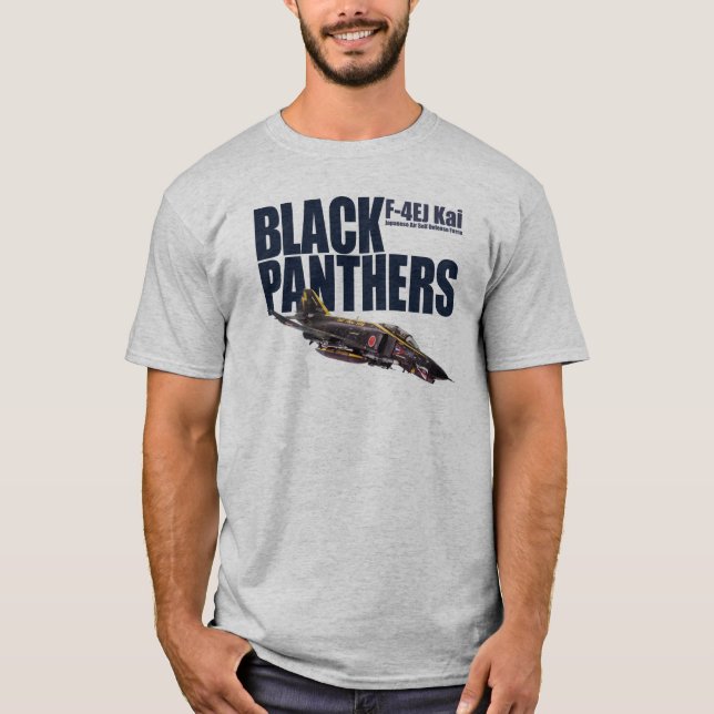 Aviation Art T-shirt “F-4EJ Kai JASDF BLACK PANTH" (Vorderseite)