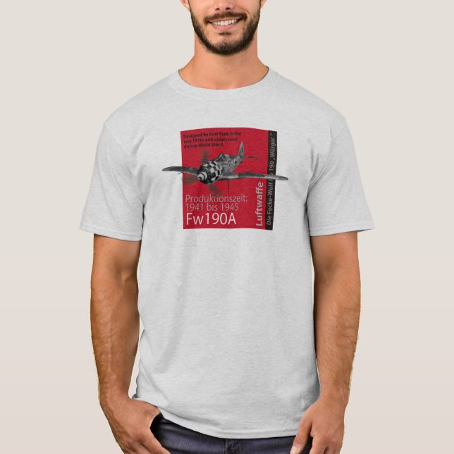 Aviation Art T-shirt “Focke-Wulf Fw 190" (Vorderseite)