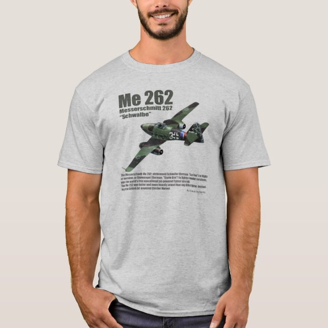 Aviation Art T-shirt "Me 262 Schwalbe " (Vorderseite)