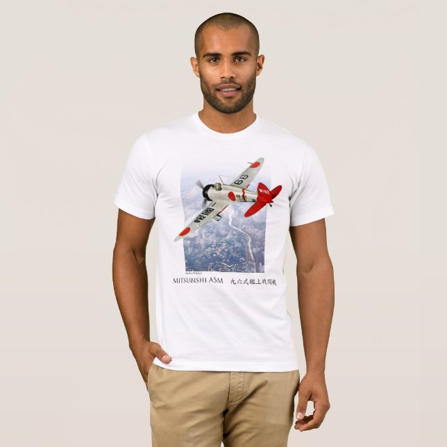 Aviation Art T-shirt “Mitsubishi A5M Claude" (Vorne ganz)