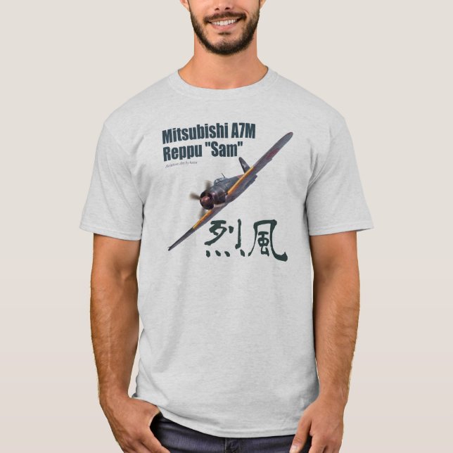 Aviation Art T-shirt “Mitsubishi A7M "Sam"" (Vorderseite)
