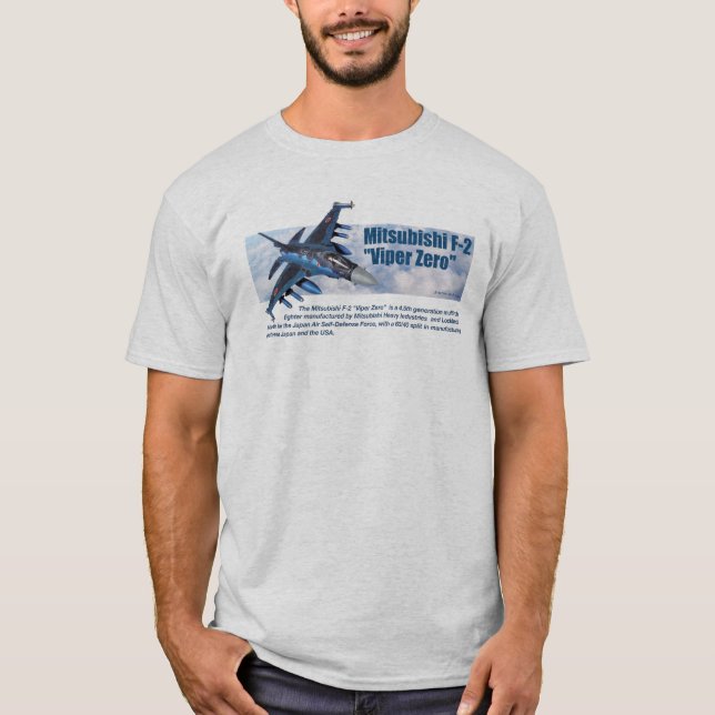 Aviation Art T-shirt "Mitsubishi F-2 Viper Zero" (Vorderseite)