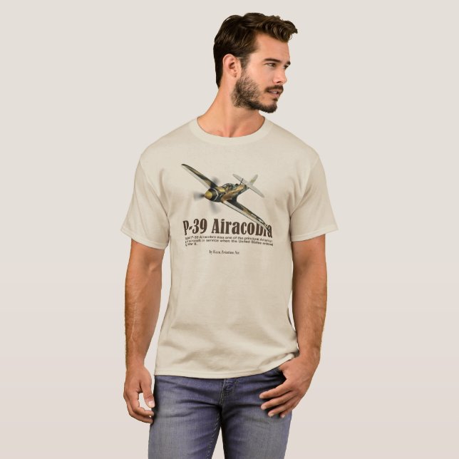 Aviation Art T-shirt “P-39 Airacobra" (Vorne ganz)