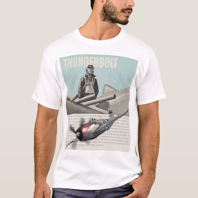 Aviation Art T-shirt "P-47 Thunderbolt " (Vorderseite)