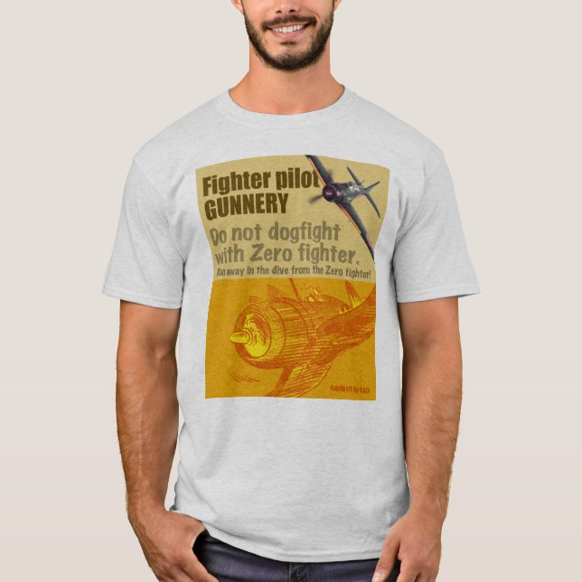 Aviation Art T-shirt “ZERO" (Vorderseite)