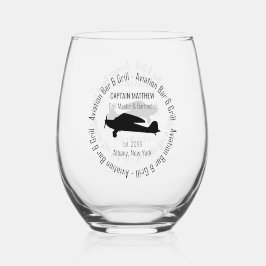 Aviation Bar & Grill Trinkbehälter Trinkbehälter C Weinglas Ohne Stiel