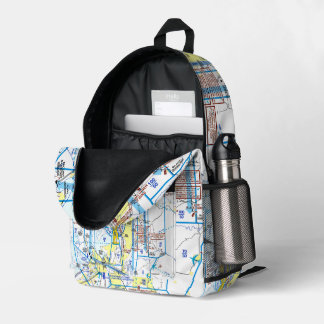 Aviation Chart Bedruckter Rucksack