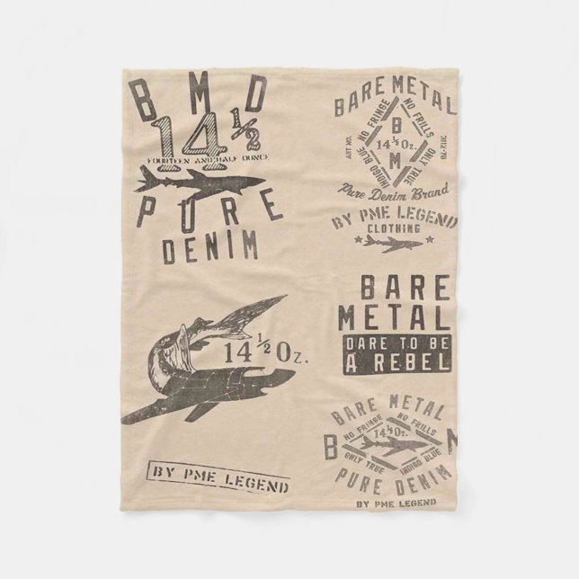 AVIATION FLEECEDECKE (Vorderseite)