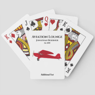 Aviation Lounge Vintage-Flugzeug-Spielkarten Spielkarten