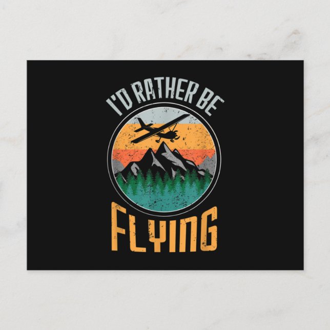 Aviation Quotes Aviation Decor Plane Remote Contro Ankündigungspostkarte (Vorderseite)