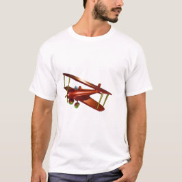Aviation Red Bi-Flugzeug T-Shirt