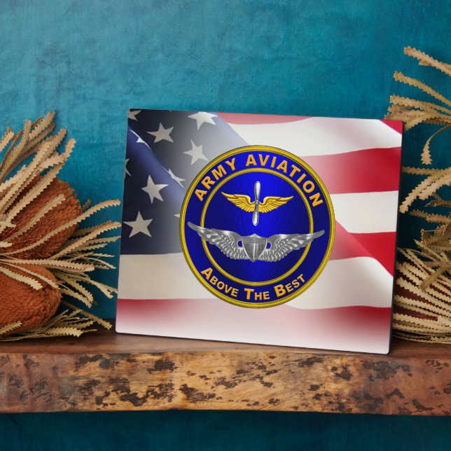 Aviation Wings Army Veteran Fotoplatte (Seite)