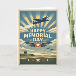 Aviation Wings of Valor Memorial Day Karte