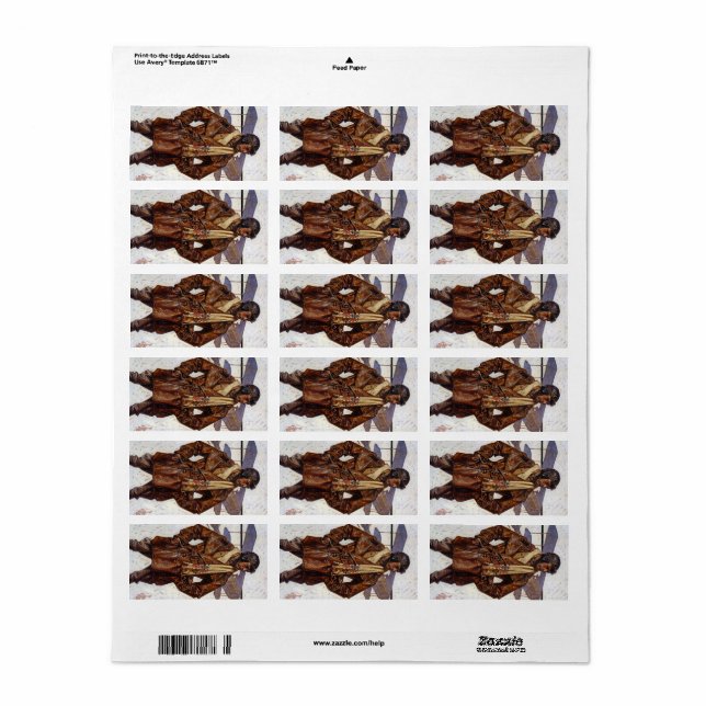 Aviator, 1917 von Joseph Christlich Leyendecker Adressaufkleber (Vorne)