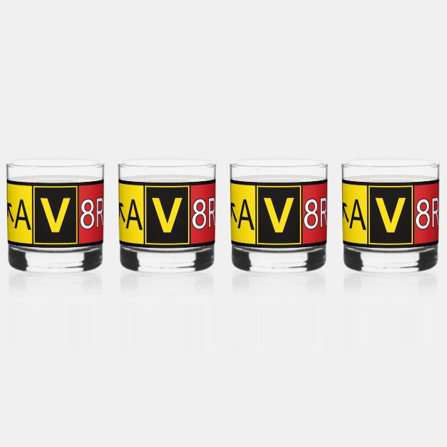 Aviator - AV8R - Whiskyglas (Vorderseite)