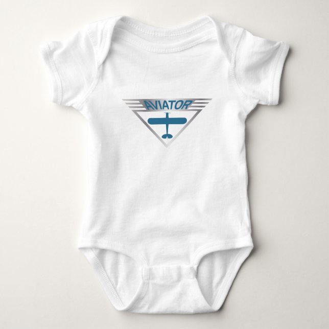 Aviator Baby Strampler (Vorderseite)