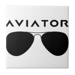 Aviator Brille-Silhouette Fliese
