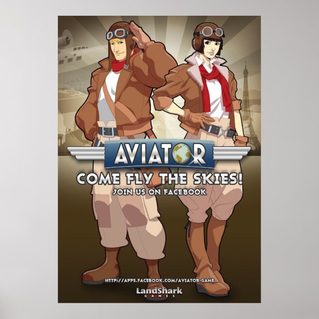 Aviator für das Facebook-Game-Poster Poster (Vorne)