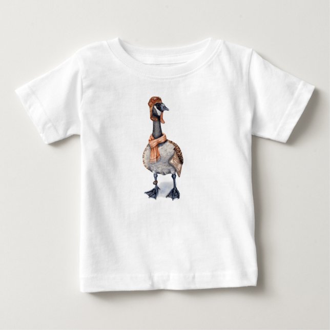 Aviator Goose Baby T-shirt (Vorderseite)