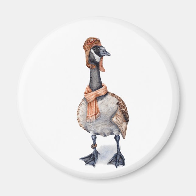 Aviator Goose Magnet (Vorne)
