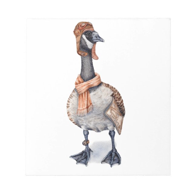 Aviator Goose Notizblock (Vorderseite)