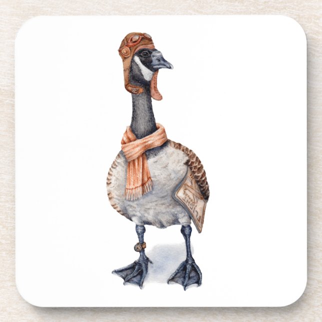 Aviator Goose Untersetzer (Vorderseite)