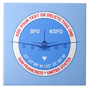 Aviator, Pilot, Reisende, Tourist individuell anpa Fliese