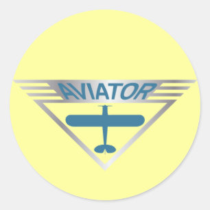 Aviator Runder Aufkleber