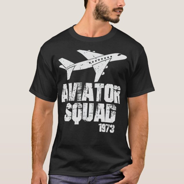 Aviator Squad Airplane beste Freunde mit langärmel T-Shirt (Vorderseite)