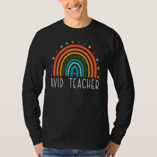 AVID Lehrer Boho Rainbow Back to School Apprecife T-Shirt
