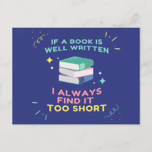 Avid Reader I - Jane Austen Quote Postkarte