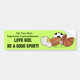 Avid Sports Fan - Sportball-Charaktere Autoaufkleber