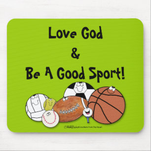 Avid Sports Fan - Sportball-Charaktere Mousepad