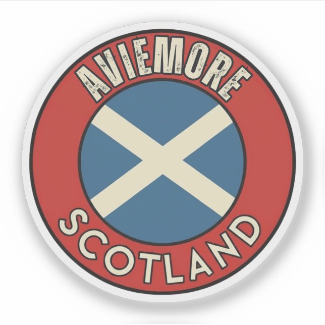 Aviemore, Schottland Aufkleber (Vorderseite)