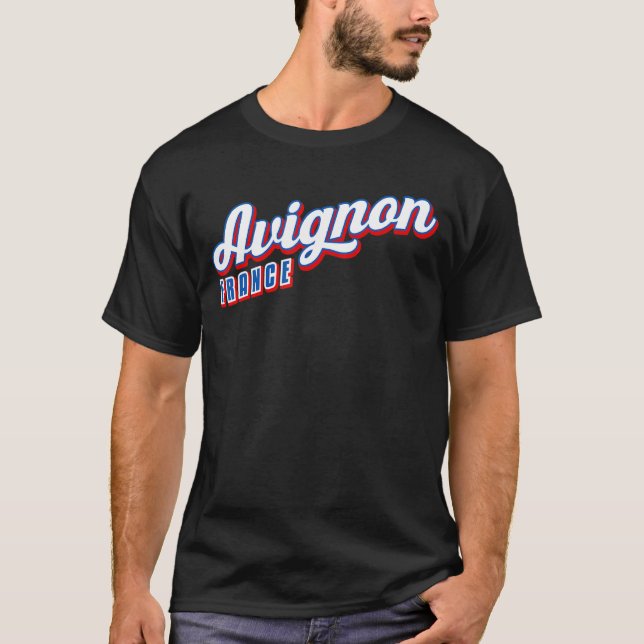 Avignon Frankreich T-Shirt (Vorderseite)
