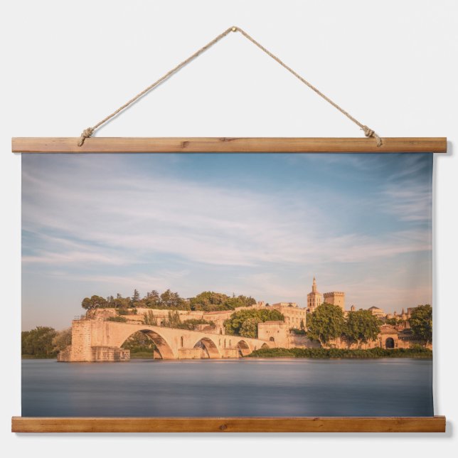 Avignon Frankreich Wandteppich Mit Holzrahmen (Vorne)