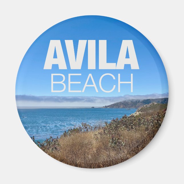 Avila Beach California Overlook Photography Magnet (Vorne)