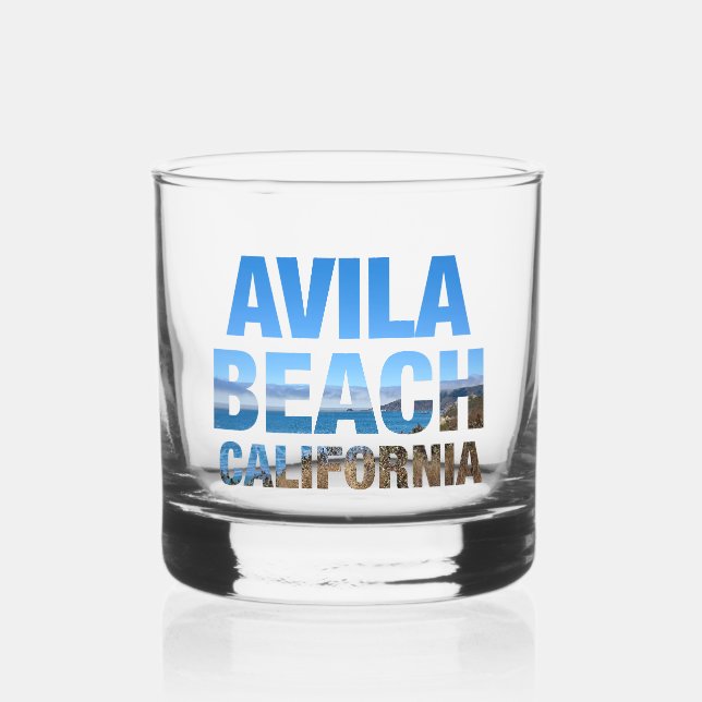 Avila Beach California Vacation Whiskyglas (Vorderseite)