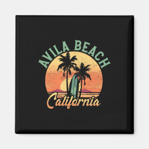 Avila Beach Kalifornien Retro Surfer Vintage Stran Magnet